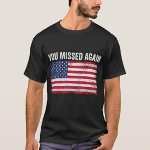 再び恋しく思ヴィンテージアメリカ国旗の愛国心S Tシャツ