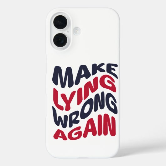 再び愛国的な政治おもしろいを誤る Case-Mate iPhoneケース (裏面)