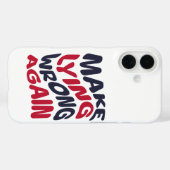 再び愛国的な政治おもしろいを誤る Case-Mate iPhoneケース (裏面 (横))