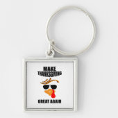 再び感謝祭を作素晴らしる、トルコおもしろいギフトI キーホルダー (正面)