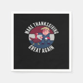 再び感謝祭を素晴らし作るトランプキン – クラシックP スタンダードカクテルナプキン (正面)