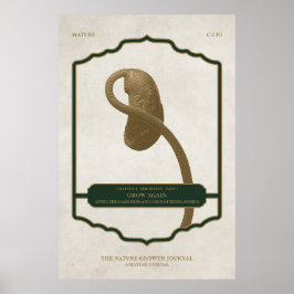 再び成長 – 成熟したデザインジャーナルのポスター ポスター