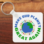 再び我々の惑星を素晴らし作る キーホルダー (正面)