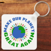 再び我々の惑星を素晴らし作る キーホルダー (裏面)