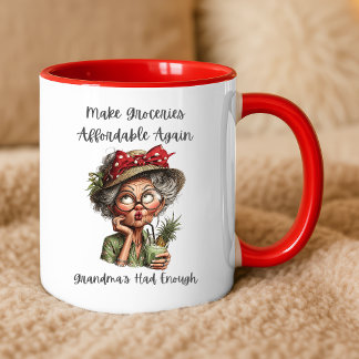 再び手頃な価格の食料品を Grandma Mug マグカップ