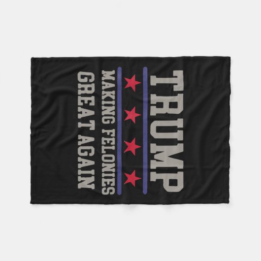 再び政治素晴らし上のおもしろいユーモアを フリースブランケット (正面(横))