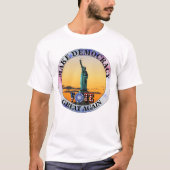 再び民主主義素晴らしを作る…...投票 Tシャツ (正面)