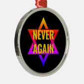再び決してホロコーストヨームハショア メタルオーナメント (右)