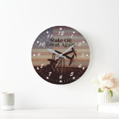再び油素晴らしする ラージ壁時計 (ホーム)