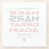 再び火星素晴らしする ガラスコースター (裏面)