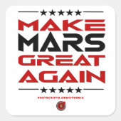 再び火星素晴らしする スクエアシール (正面)