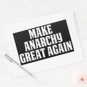 再び無政府状態に素晴らしなる 長方形シール (封筒)