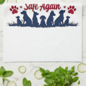 再び犬を安全にするトランプ選挙 キッチンタオル (折り畳み)