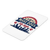 再び犬を安全にするトランプ選挙 マグネット (左側)