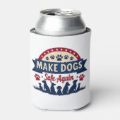 再び犬を安全にするトランプ選挙 缶クーラー (缶正面)