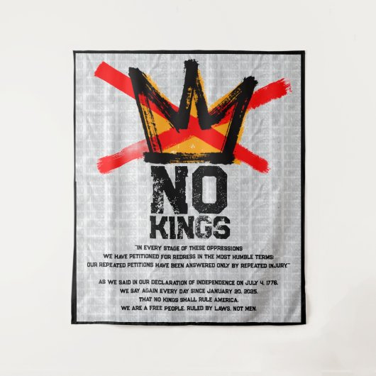 再び独立の王権宣言はない タペストリー (正面)