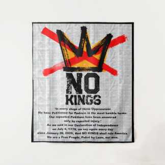 再び独立宣言 NO KINGS タペストリー