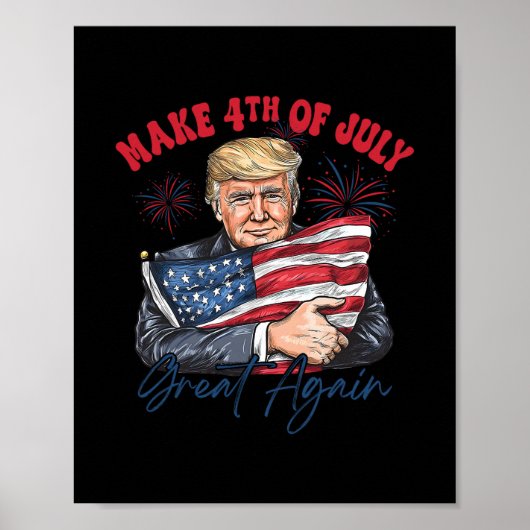 再び独立記念日をすばらしいものに トランプ 大統領 アメリカ ポスター (正面)