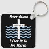 再び生まれ水の中でクリスチャン/信仰 キーホルダー (裏面)