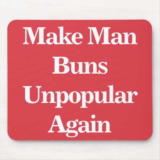 再び男のポニーテールを嫌がらせよう マウスパッド (正面)