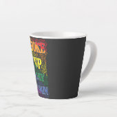 再び目覚めたゲイおもしろい- LGBTQ+プライド カフェラテマグ (右アングル)