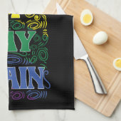 再び目覚めたゲイおもしろい- LGBTQ+プライド キッチンタオル (四つ折り)