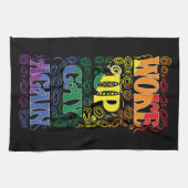 再び目覚めたゲイおもしろい- LGBTQ+プライド キッチンタオル (横)