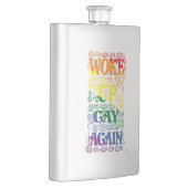 再び目覚めたゲイおもしろい- LGBTQ+プライド フラスク (右)
