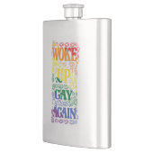 再び目覚めたゲイおもしろい- LGBTQ+プライド フラスク (左)