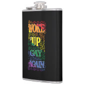 再び目覚めたゲイおもしろい- LGBTQ+プライド フラスク (左)