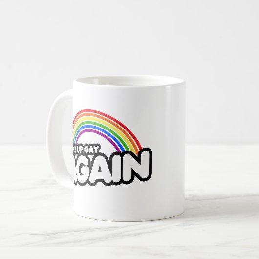 再び目覚めたゲイ コーヒーマグカップ (正面左)