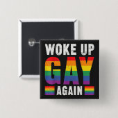 再び目覚めたゲイ 缶バッジ (正面&裏面)