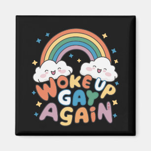 再び目覚めたゲイLGBTプライド月間グルーヴィー マグネット
