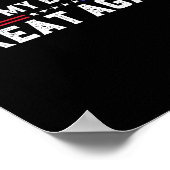 再び私の誕生日を素晴らしトランプおもしろいファン誕生にする ポスター (角)