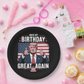 再び私の誕生日素晴らしを切りおもしろい詰める ペーパープレート (パーティー)
