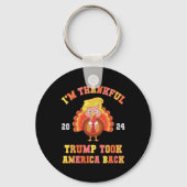 再び私は感謝のトランプがアメリカCkパパを取った キーホルダー (正面)