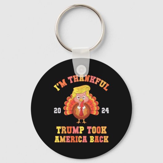 再び私は感謝のトランプがアメリカCkパパを取った キーホルダー (正面)