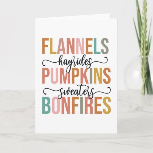 再び秋 カード (正面)