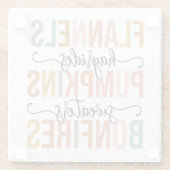 再び秋 ガラスコースター (裏面)