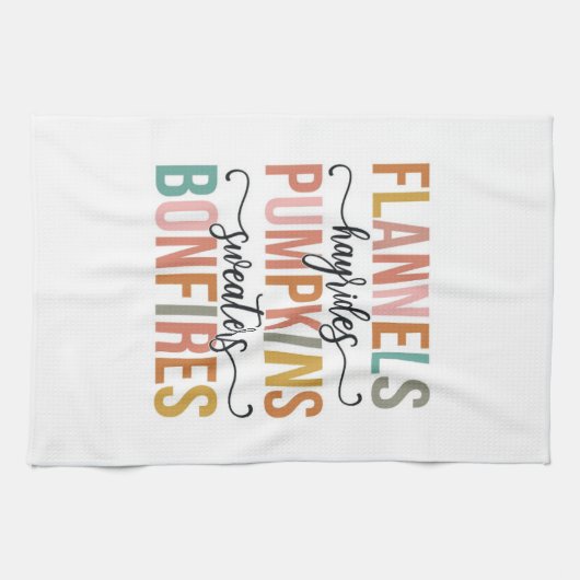 再び秋 キッチンタオル (横)