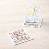 再び秋 スクエアペーパーコースター (インサイチュ)