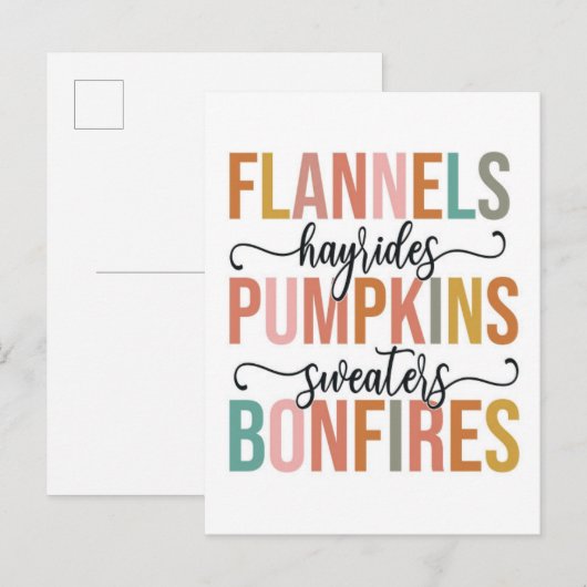 再び秋 ポストカード (正面/裏面)