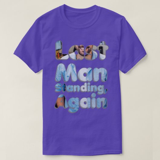 再び立ち尽くす最後の男 Tシャツ (デザイン正面)