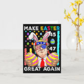 再び素晴らしイースターおもしろいトランプ春H カード (黄色い花)