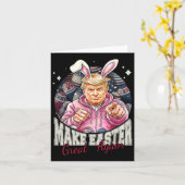 再び素晴らしイースターおもしろいトランプ春H カード (黄色い花)