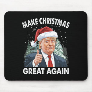 再び素晴らしクリスマスおもしろいを作るドナルド・トランプクリスマス マウスパッド