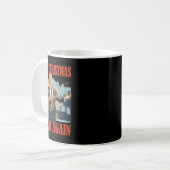 再び素晴らしクリスマスおもしろいを作る コーヒーマグカップ (正面左)