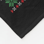 再び素晴らしクリスマスおもしろいを作る フリースブランケット (角)