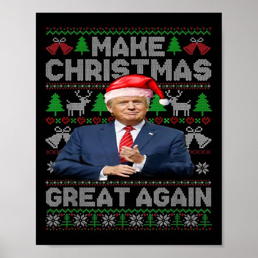 再び素晴らしクリスマスおもしろいを作るSanta Hat X ポスター (正面)