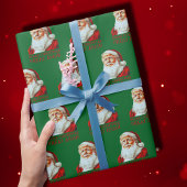 再び素晴らしクリスマスおもしろいを切り開く ラッピングペーパー